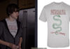 WAYWARD PINES : Ben Burke with a Nirvana print t-shirt in s1ep02