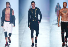 MILANO : Giovanni Bonamy and friends walking for Plein Sport