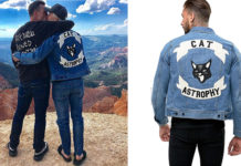 STYLE : Colton Haynes and his catastrophy print denim jacket