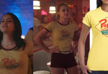 RIVERDALE : Betty and Veronica wearing Pop’s t-shirt