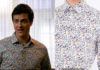 DYNASTY : Steven Carrington, breakfast in a floral shirt
