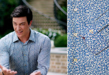 DYNASTY : Steven Carrington, in a floral shirt in s1ep03