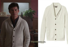 RIVERDALE : Great shawl-collar cardigan for Nick St-Clair in s2ep05