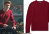 RIVERDALE : red cable-knit sweater for Archie in s2ep09
