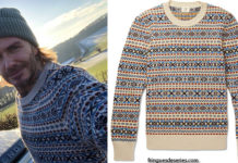 STYLE : Fair isle sweater for David Beckham