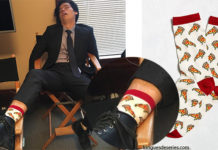 STYLE : pizza socks for Cole Sprouse