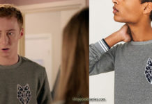 DEMAIN NOUS APPARTIENT : Dylan et son sweat au logo « tête de loup géométrique » dans l’épisode 151