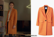 DEMAIN NOUS APPARTIENT : le manteau orange de Rachel dans l’épisode 153