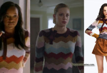 HOW TO GET AWAY WITH MURDER : Michaela with the same sweater than Lili Reinhart in s4ep12