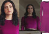 RIVERDALE : Veronica in a plum sweater dress (but more sweater than dress) in ep 14