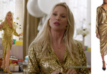 DYNASTY : Alexis wearing a golden ensemble in ep17