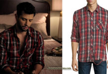 DYNASTY : plaid distressed shirt for Sammy Jo in episode 14