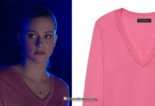 RIVERDALE : Betty with a pink merino sweater