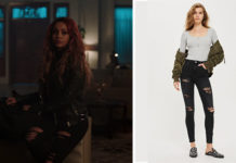 RIVERDALE : black ripped jeans for Toni in s2ep17