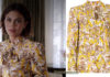 DYNASTY : floral tie neck blouse for Cristal in s1e20