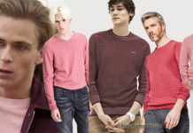 STYLE le pull rose pour hommes