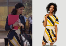 DEMAIN NOUS APPARTIENT : la robe à rayures de Maître Clément dans l’épisode 228