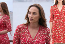 DEMAIN NOUS APPARTIENT : la robe rouge à fleurs de Rose Latour dans l’épisode 257