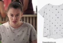 DEMAIN NOUS APPARTIENT : le t-shirt roses/têtes de mort de Sara dans l’épisode 241