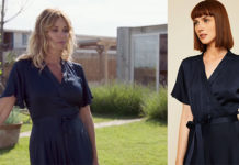 DEMAIN NOUS APPARTIENT : la robe bleu marine de Chloé dans l’épisode 259