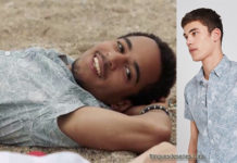 DEMAIN NOUS APPARTIENT : la chemisette à imprimé feuilles d’Hugo dans l’épisode 262