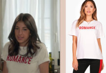 DEMAIN NOUS APPARTIENT : le t-shirt « Romance » de Soraya dans l’épisode 268