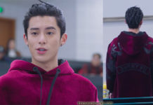 LE JARDIN DES MÉTÉORES : le sweat à capuche bordeaux de Daoming Si dans l’épisode 25