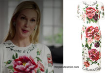 Dynasty : « l’amore à bellezza » print dress for Melissa in s2e03
