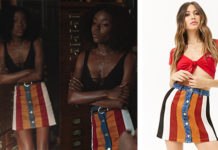 RIVERDALE : colorblocked faux suede for Josie in s3ep5