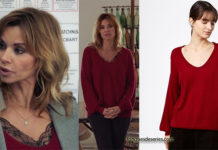 DEMAIN NOUS APPARTIENT : le pull rouge de Chloé dans l’épisode 392
