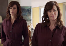 DEMAIN NOUS APPARTIENT : une combinaison bordeaux comme celle de Flore Vallorta