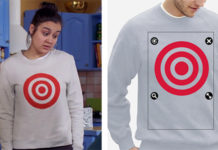 DEMAIN NOUS APPARTIENT : crée un sweatshirt avec une cible rouge comme celui de Noor dans l’épisode 414