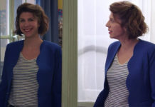DEMAIN NOUS APPARTIENT : un blazer festonné bleu comme celui de Sandrine dans l’épisode 411