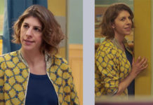 DEMAIN NOUS APPARTIENT : la petite veste jaune de Sandrine dans l’épisode 425