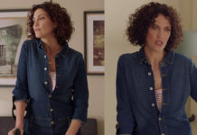 DEMAIN NOUS APPARTIENT : la combinaison en denim de Clémentine dans l’épisode 444