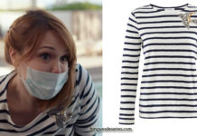 DEMAIN NOUS APPARTIENT : la marinière avec oiseau d’Amanda dans l’épisode 484