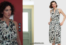 DEMAIN NOUS APPARTIENT : la robe imprimé animal de Clémentine dans l’épisode 488