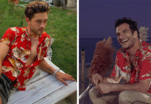 STYLE : une chemisette imprimé tigres pour l’été comme Amir ou Francisco Lachowski