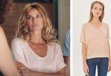 DEMAIN NOUS APPARTIENT : le t-shirt rose pâle de Chloé dans l’épisode 555