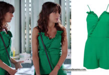 DEMAIN NOUS APPARTIENT : le combishort vert de Justine dans l’épisode 561