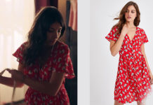 DEMAIN NOUS APPARTIENT : la robe rouge à fleurs de Soraya dans l’épisode 554