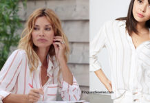 DEMAIN NOUS APPARTIENT : la chemise à rayures de Chloé dans l’épisode 574