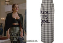 DYNASTY : Fallon’s « adults only » print skirt