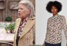 DEMAIN NOUS APPARTIENT : le chemisier fleuri de Jeanne dans l’épisode 598