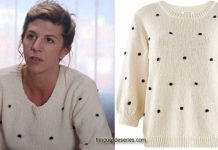 DEMAIN NOUS APPARTIENT : le pull blanc de Sandrine dans l’épisode 600