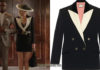 DYNASTY : Black and white jacket for Alexis in s3e08