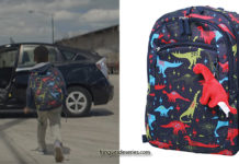 SOUNDTRACK : Barry’s dinosaur print backpack in S1E01