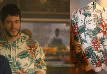 YOU : Forty’s white floral hoodie in S2E01
