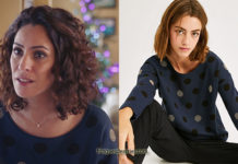 DEMAIN NOUS APPARTIENT : le pull à pois de Leïla dans l’épisode 624
