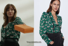 UN SI GRAND SOLEIL : la blouse avec les motifs chiens de Nathalie Gimenez